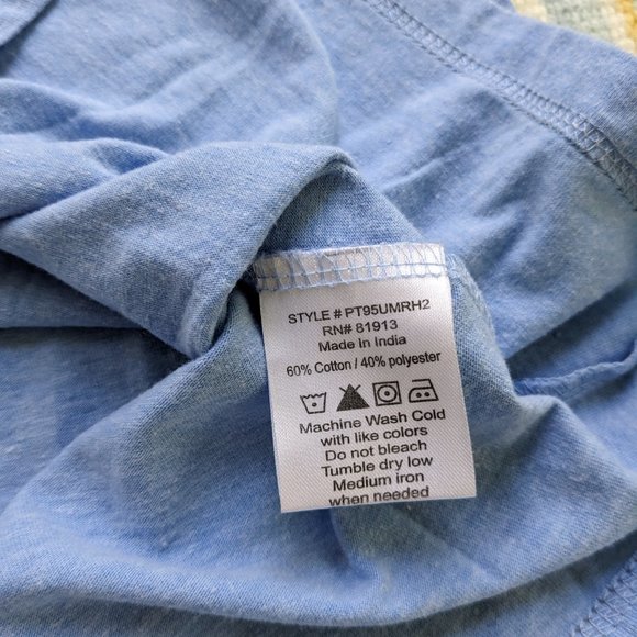 Mens pd&c blue knit v-neck tee Large - Picture 7 of 9